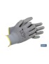 Guantes Soporte de Nylon Impregnados Gris (100% Nylon)