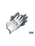 Guantes Soporte de Nylon Impregnados Gris-Blanco (100% Nylon)