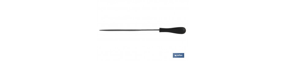 Lima de aguja triangular