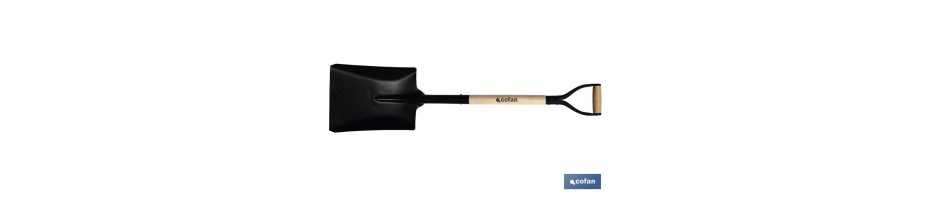 Pala cuadrada puño cerrado