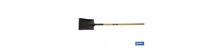 Pala cuadrada sin puño