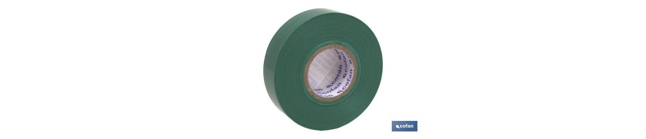 Cinta Aislante Verde de PVC 20m x 19mm