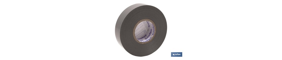 Cinta Aislante Gris de PVC 20m x 19mm