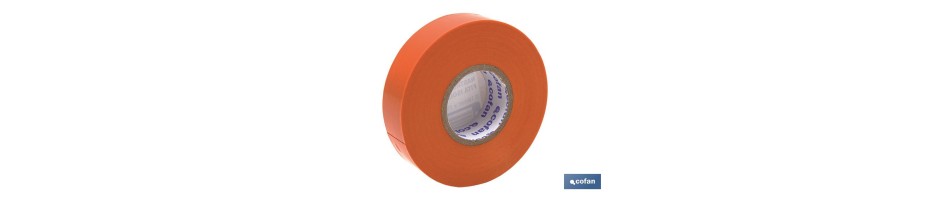 Cinta Aislante Naranja de PVC 20m x 19mm