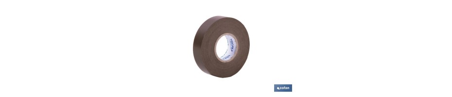 Cinta Aislante Marrón de PVC 20m x 19mm