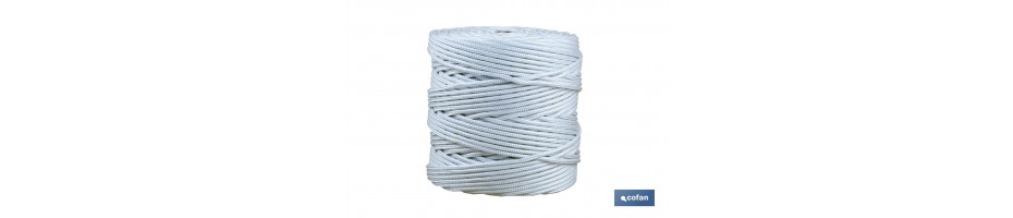 Cordón Trenzado Polipropileno (Persianas) ø 5mm Blanco