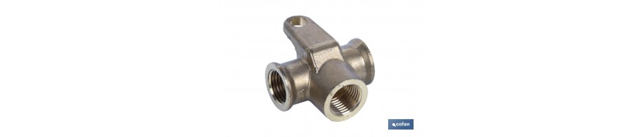 T Roscada con Soporte