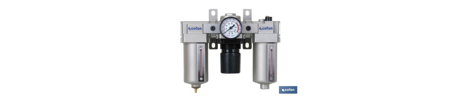 Filtro con regulador y depósito de lubricante 1