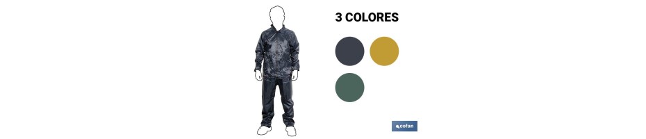 Trajes agua triple capa PVC/Pol
