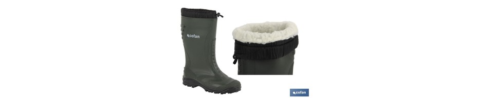 Bota de Agua Polar de Alta Calidad con Forro Polar Interior Cosido