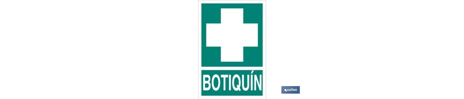 Señal de Botiquín Luminiscente y Adhesiva