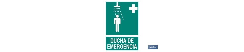 Ducha Emergencia imagen + texto