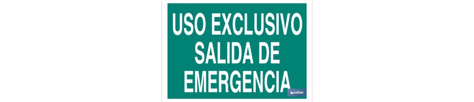 Uso Exclusivo Salida de Emergencia