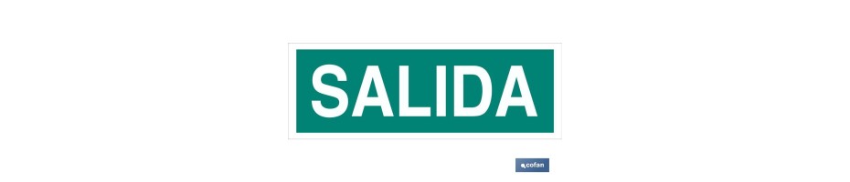 Señal Salida 400x100mm