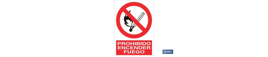 Prohibido encender fuego