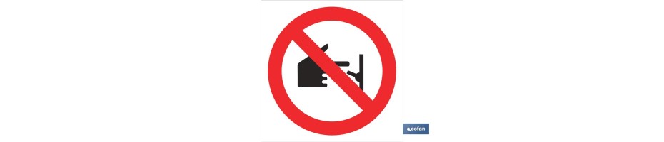 Prohibido tocar conector