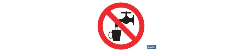Prohibido beber agua