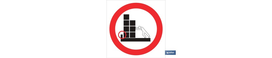 Prohibido apilar borde