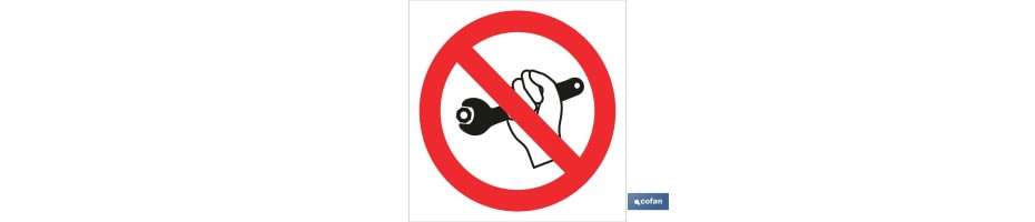 Prohibido aflojar/apretar