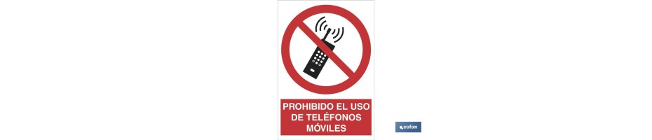 Prohibido el uso de teléfonos móviles