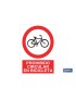 Prohibido circular en bicicleta