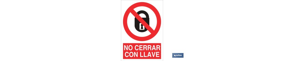 No cerrar con llave